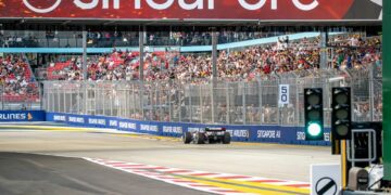 Tor F1 w Singapurze, na którym odbywają się wyścigi F1.