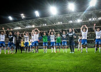 Zawodnicy Podbeskidzia na boisku