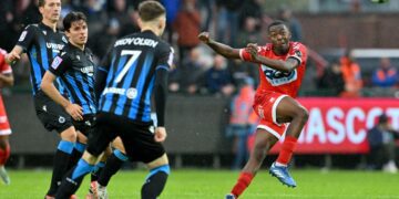 ilka nozna liga belgijska KV Kortrijk - Club Brugge