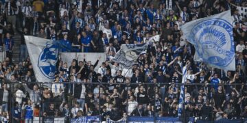 Kibice KAA Gent na trybunach