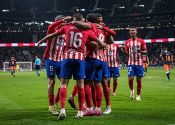 Zawodnicy Atletico na boisku
