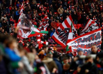 Kibice Athletic Bilbao podczas meczu