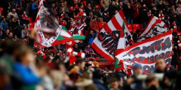 Kibice Athletic Bilbao podczas meczu