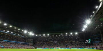 Kibice Aston Villa podczas meczu Ligi Konferencji