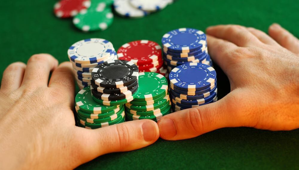 Zagranie all-in w pokerze