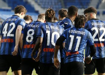 Zawodnicy Atalanty na boisku