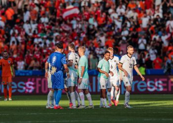 Piłkarze Austrii i kibice podczas Euro 2024
