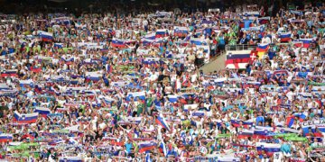 Kibice reprezentacji Słowenii