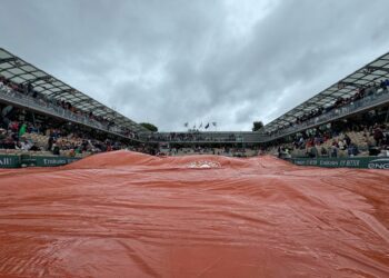 Kort podczas Roland Garros