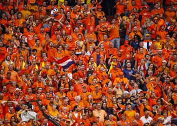 Kibice reprezentacji Holandii podczas Euro 2024