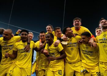 Zawodnicy Borussi Dortmund na boisku