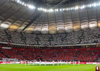 Polscy kibice na Stadionie Narodowym