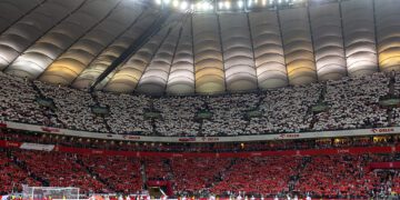 Polscy kibice na Stadionie Narodowym