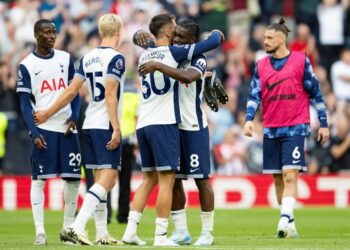 Zawodnicy Tottenhamu na boisku