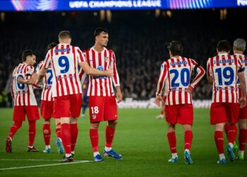 Piłkarze Atletico Madryt podczas meczu