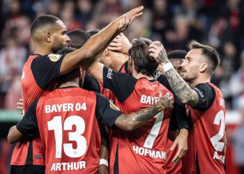 radość Bayeru Leverkusen