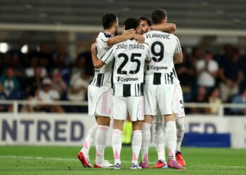 Zawodnicy Juventusu przed meczem z Parmą
