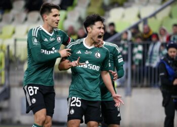 Zawodnicy Legii na boisku