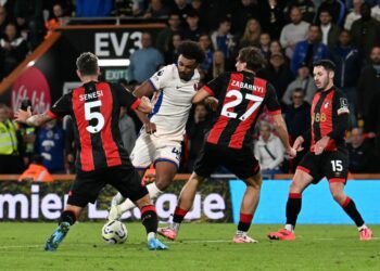 Zawodnicy podczas meczu Chelsea - Bournemouth