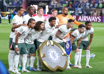 Zawodnicy Chelsea przed meczem z Fluminense