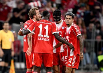 Zawodnicy Bayernu przed meczem z Chelsea