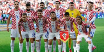 Reprezentacja Chorwacji przed meczem z Czechami