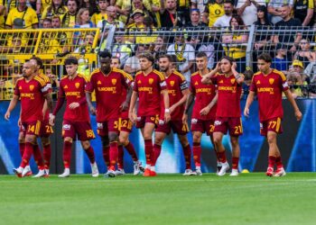 Roma podczas meczu sparingowego z Borussią Dortmund