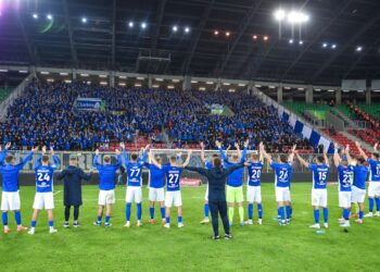 Piłkarze Ruchu Chorzów po meczu z GKS Tychy
