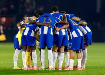 Zawodnicy FC Porto przed meczem z Nice