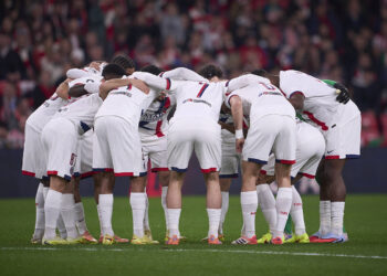 Piłkarze PSG przed meczem