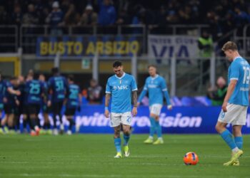 Inter cieszy się po golu przeciwko Napoli