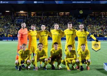 Piłkarze Bodo/Glimt przed meczem Ligi Mistrzów