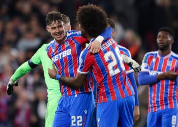 Piłkarze Crystal Palace podczas meczu Ligi Konferencji
