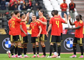 Reprezentacja Belgii przed meczem z Egiptem