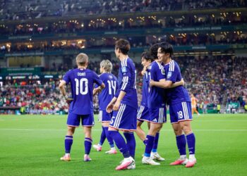 Piłkarze reprezentacji Japonii podczas MŚ 2026