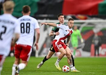 Piłkarze podczas meczu GKS Tychy - ŁKS