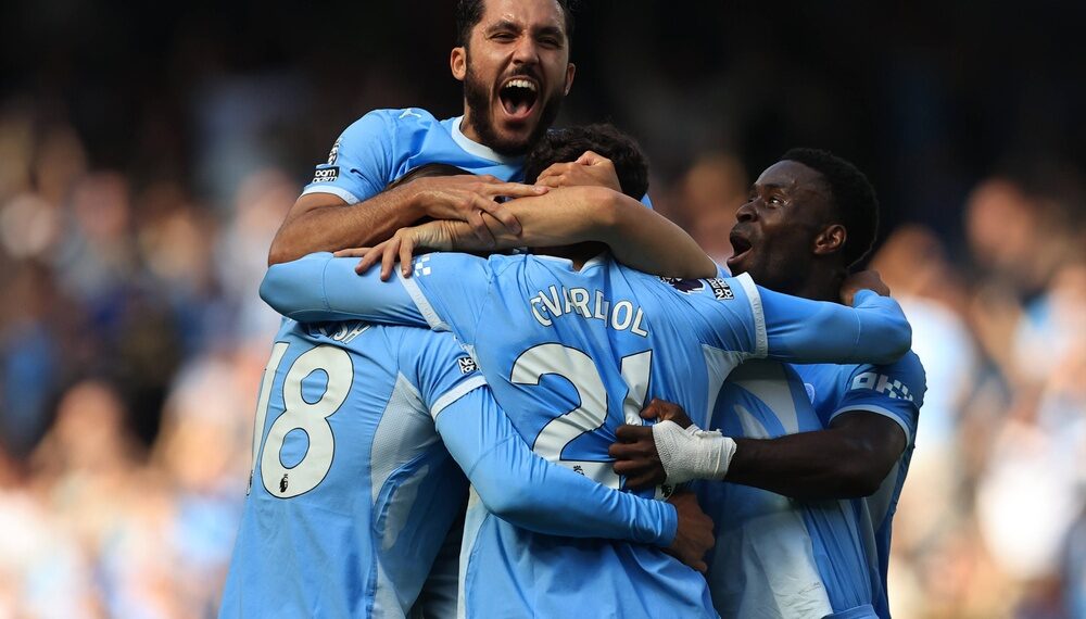 Radość Manchesteru City po wygranej