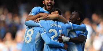 Radość Manchesteru City po wygranej