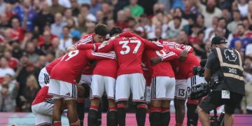 Zawodnicy Manchesteru United przed meczem z Brighton