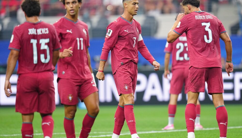 Reprezentacja Portugalii z największą gwiazdą Cristiano Ronaldo