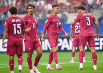 Reprezentacja Portugalii z największą gwiazdą Cristiano Ronaldo