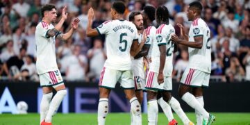 Piłkarze Realu Madryt w meczu La Liga