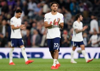 Piłkarze Tottenhamu w meczu Premier League