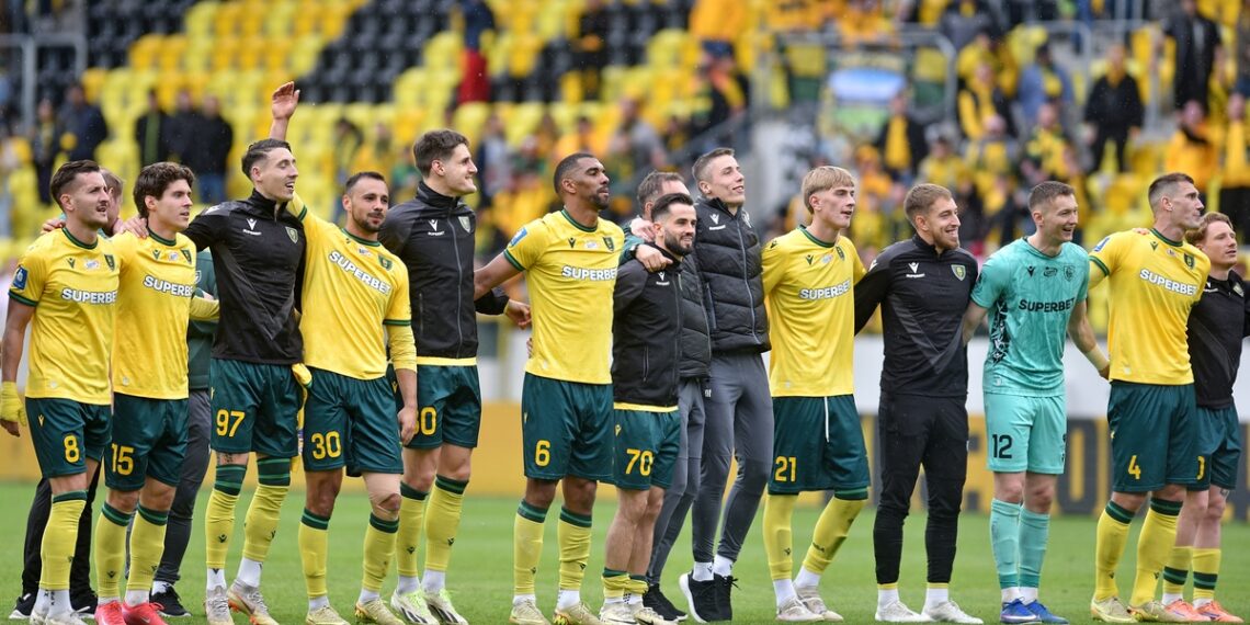 Piłkarze GKS Katowice przed meczem z Wieczystą